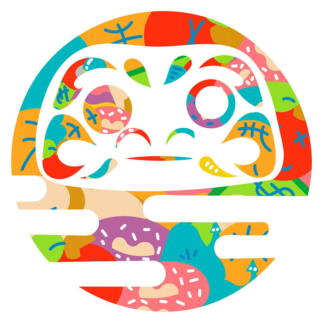 三五〇× Colorful U-goラベル